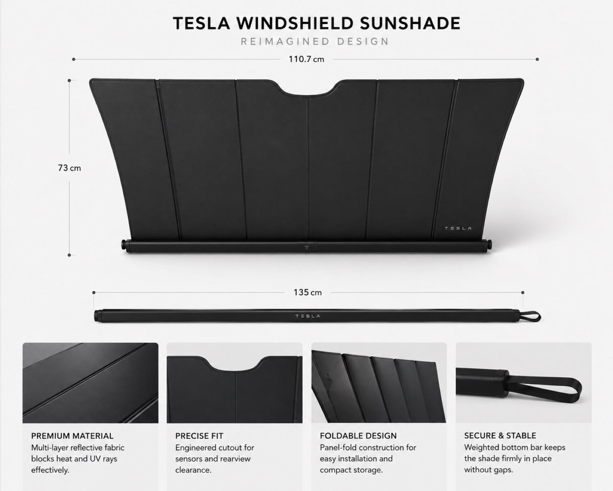 Automatic Windshield Sunshade – One-Touch Retractable Sun Protection for Your Car